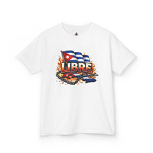 Cargar imagen en el visor de la galerÃa, Kids 'Libre' Cuban Flag Tee – Freedom Graphic Shirt for Children