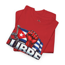Cargar imagen en el visor de la galería, Libre Patria y Vida T-Shirt — Cuban Freedom Flag Tee