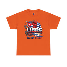 Cargar imagen en el visor de la galería, Libre Patria y Vida T-Shirt — Cuban Freedom Flag Tee