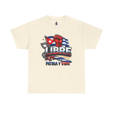 Cargar imagen en el visor de la galería, Libre Patria y Vida T-Shirt — Cuban Freedom Flag Tee