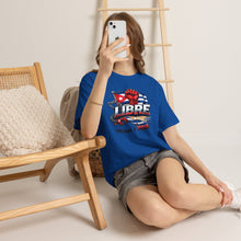 Cargar imagen en el visor de la galería, Libre Patria y Vida T-Shirt — Cuban Freedom Flag Tee
