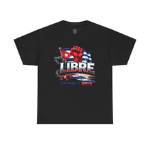 Cargar imagen en el visor de la galería, Libre Patria y Vida T-Shirt — Cuban Freedom Flag Tee

