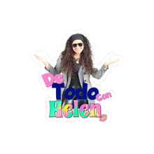 Cargar imagen en el visor de la galería, Kiss-Cut Sticker — "De Todo con Helen" Colorful Photo Logo Laptop Decal
