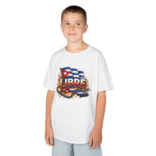 Cargar imagen en el visor de la galería, Kids 'Libre' Cuban Flag Tee – Freedom Graphic Shirt for Children

